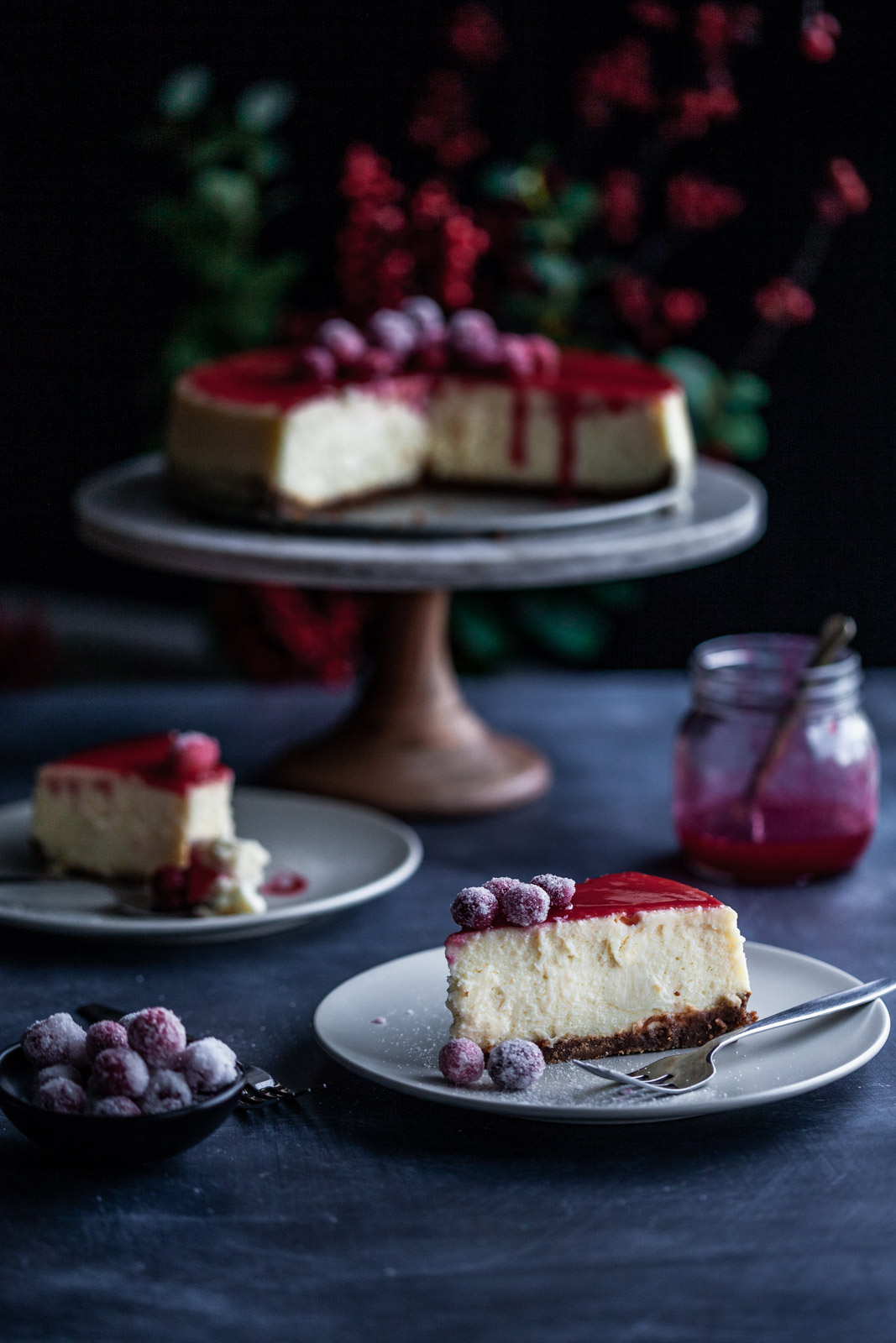 Cranberry Orange Cheesecake