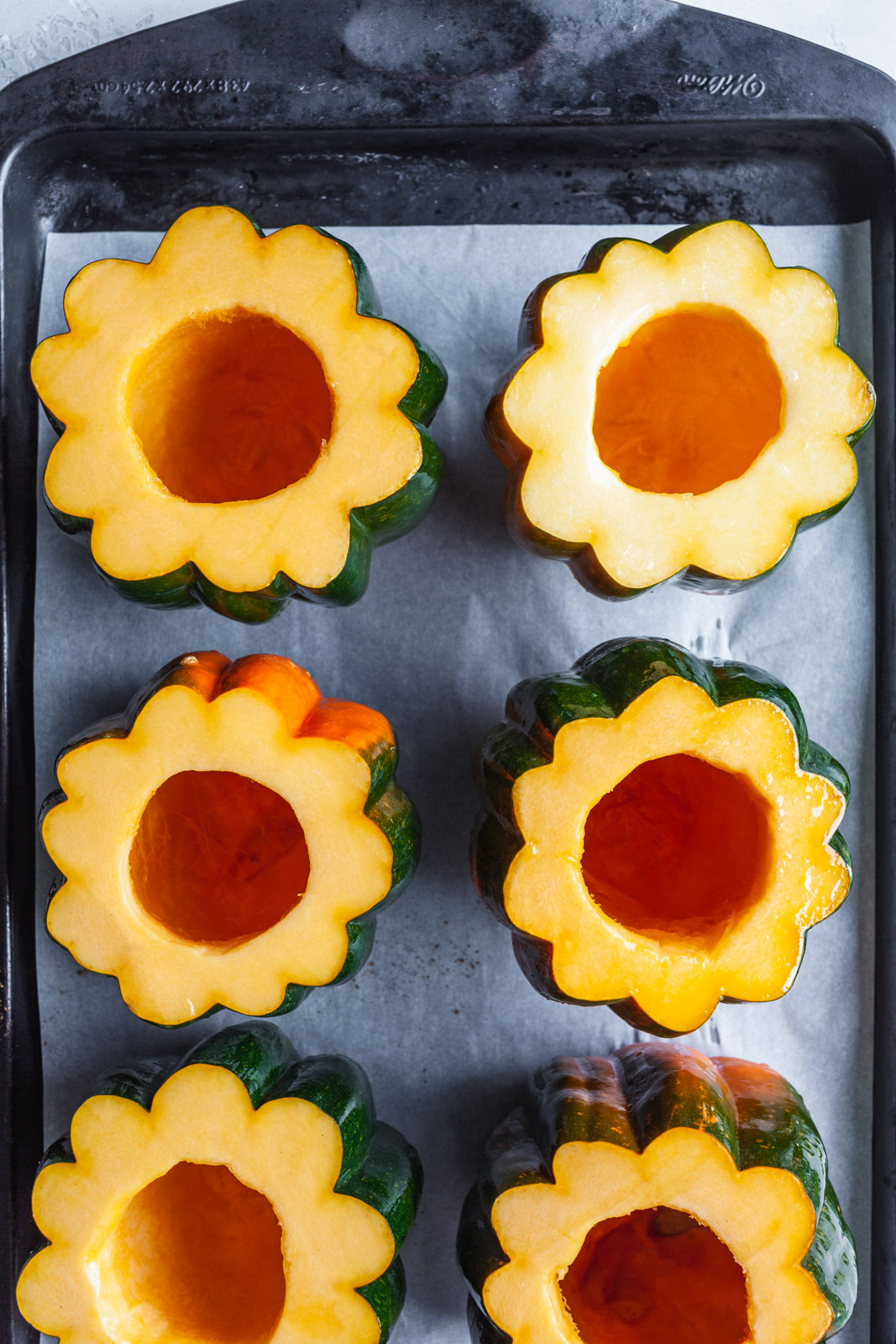 Stuffed Acorn Squash With Bacon And Kale Bread Pudding