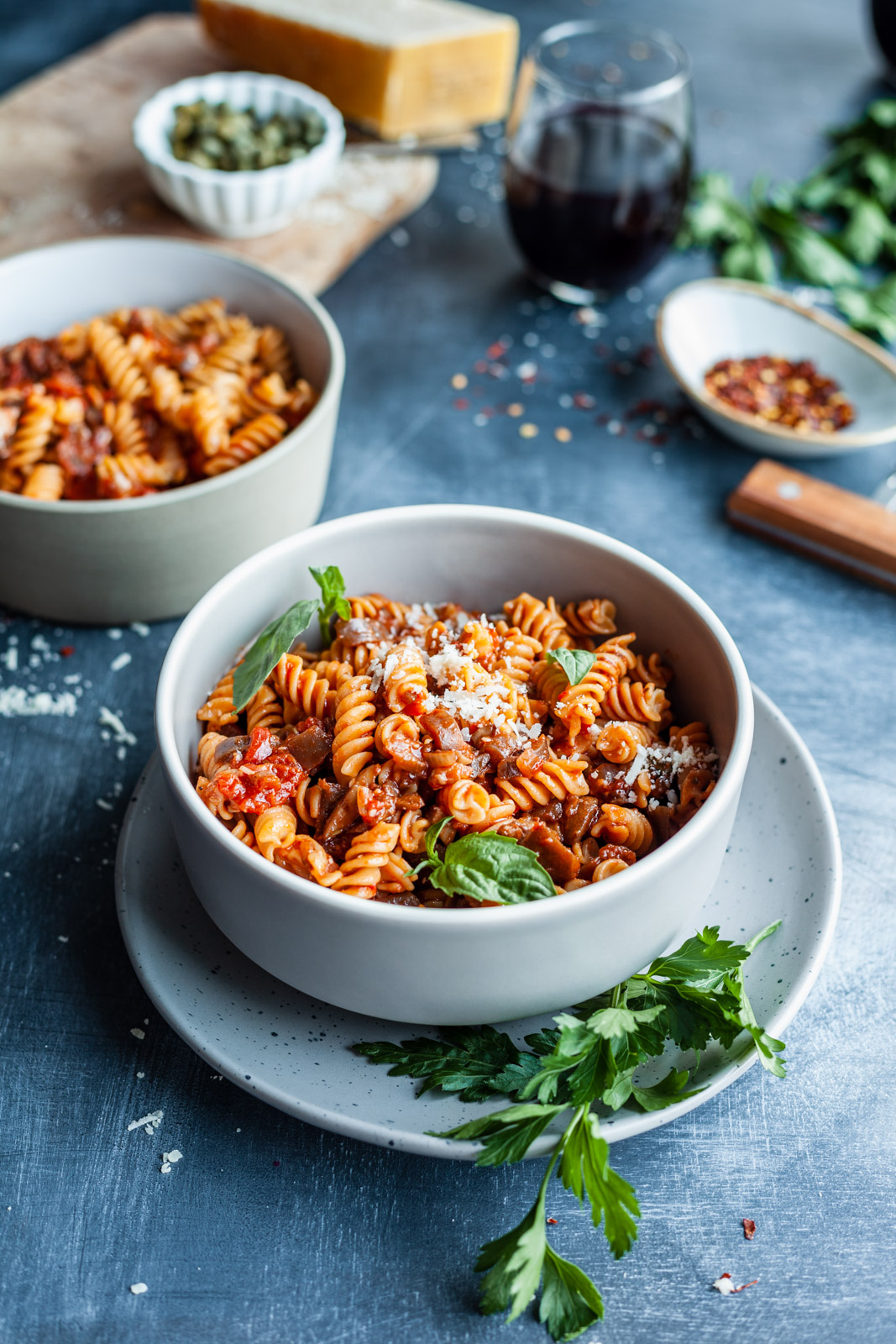 Eggplant And Mushroom Rotini