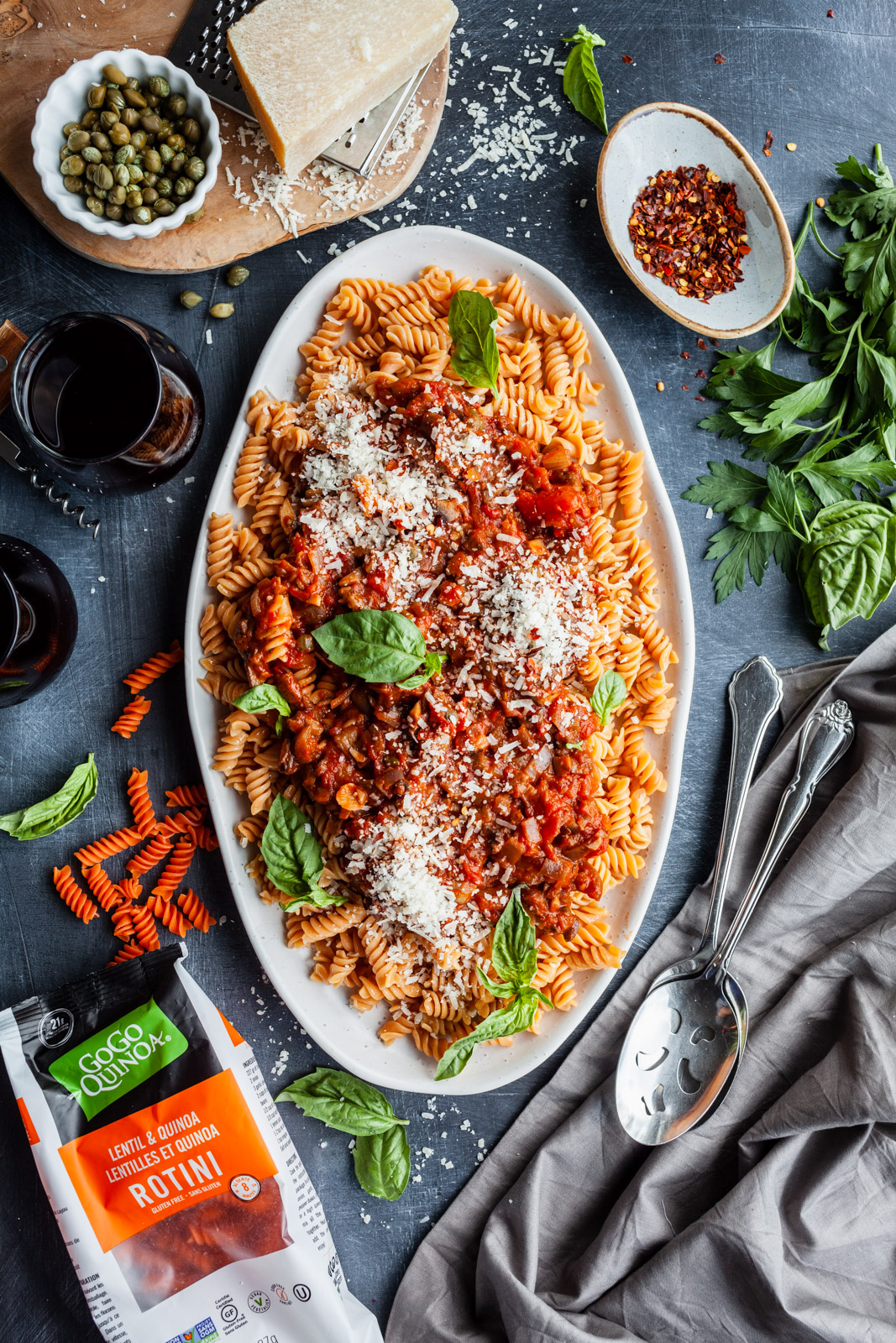 Eggplant And Mushroom Rotini