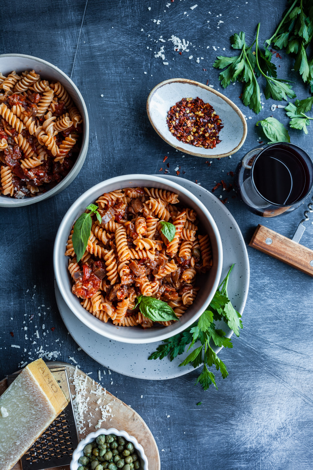 Eggplant And Mushroom Rotini