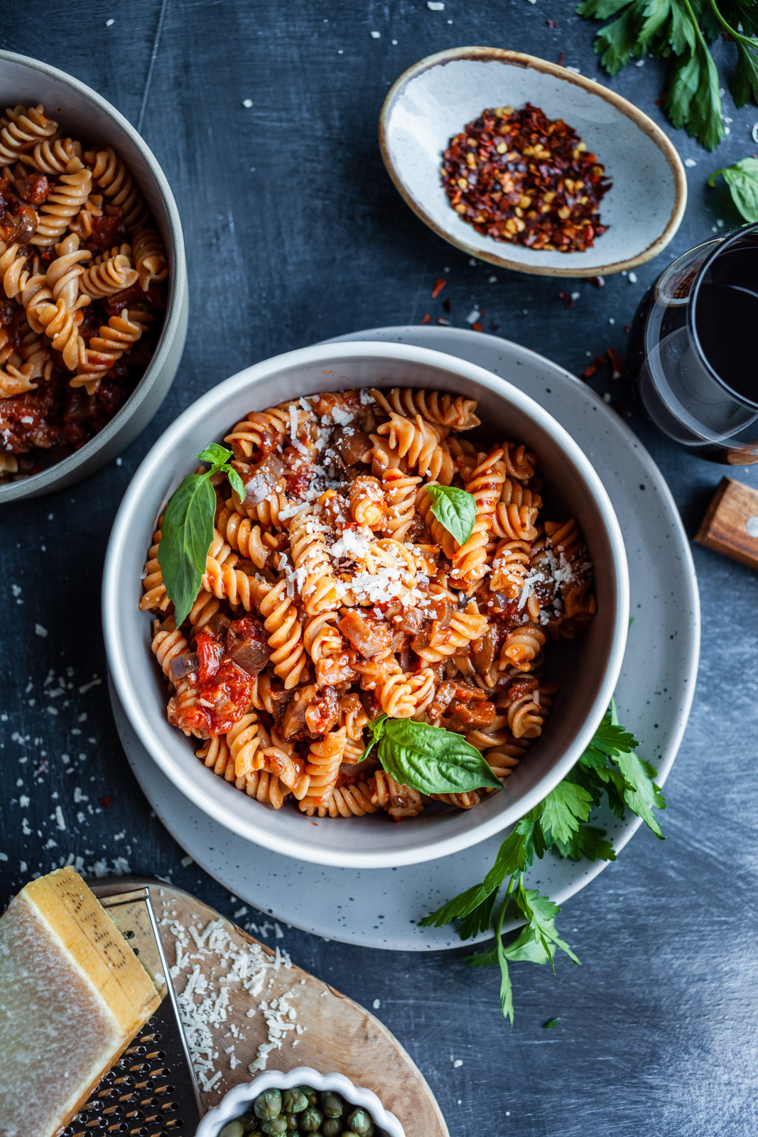 Eggplant And Mushroom Rotini