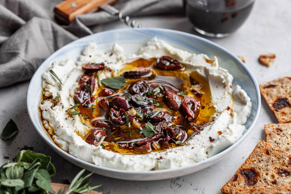 Marinated Goat Cheese Spread