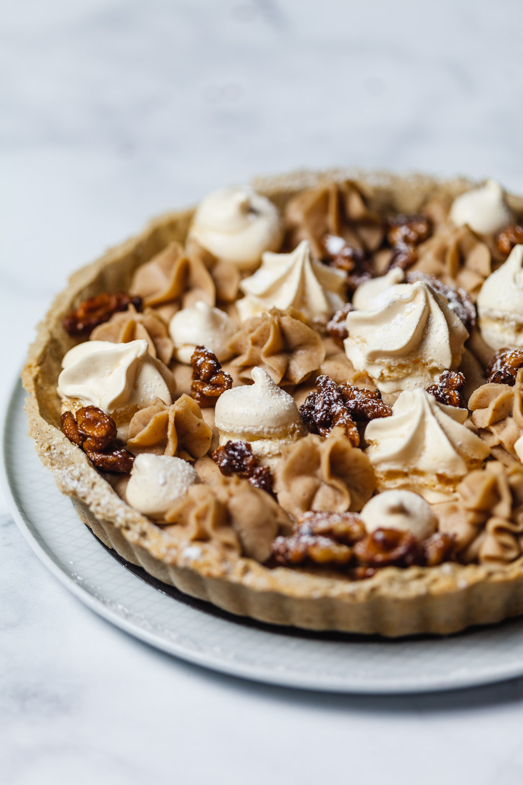 Mont Blanc Chestnut Dessert Tart