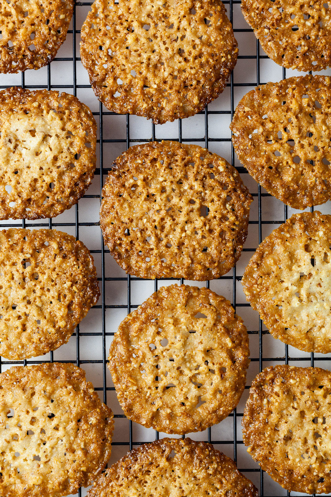 Chocolate Hazelnut Florentine Cookies (Lace Cookies)