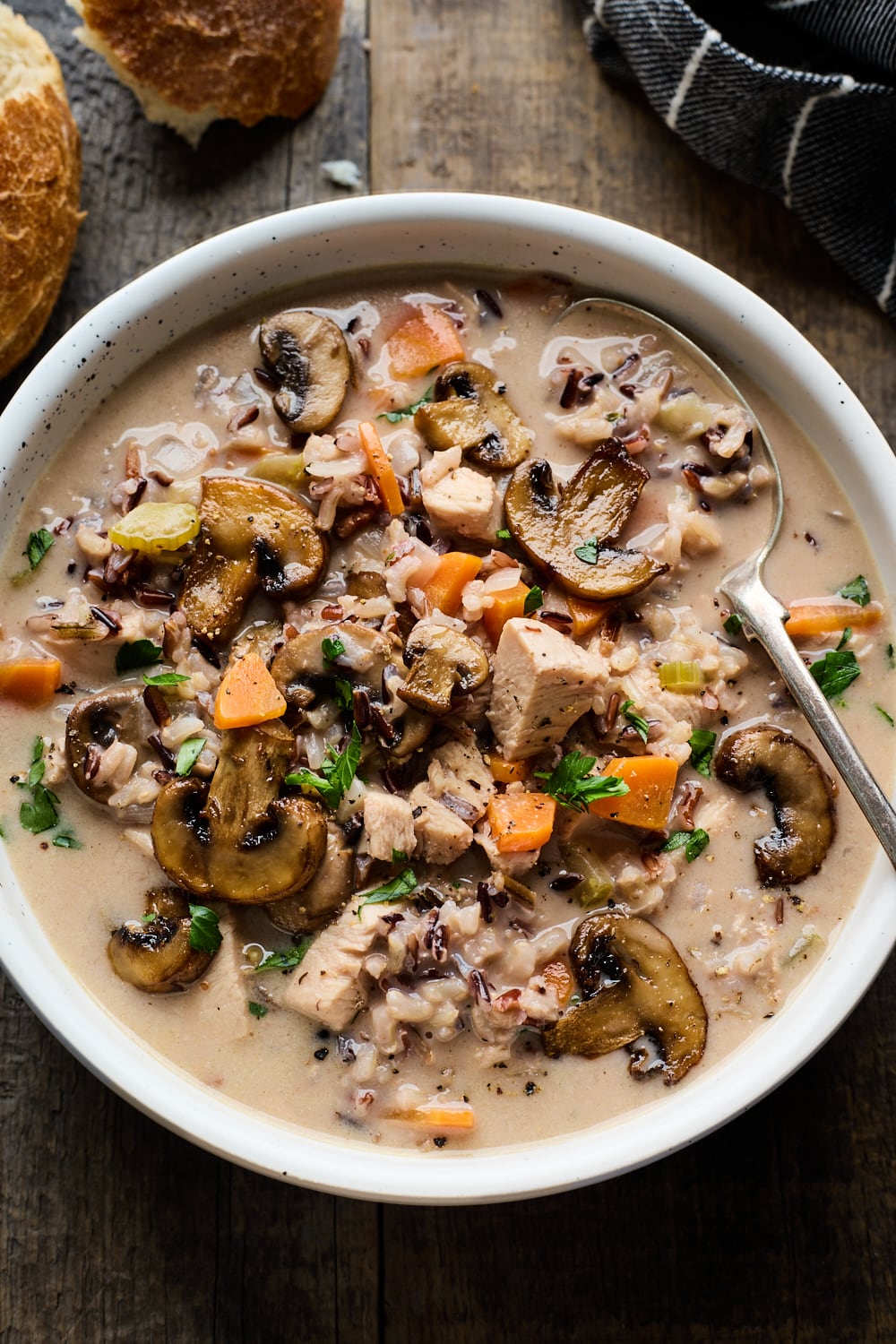 Homemade Creamy Chicken And Wild Rice Soup