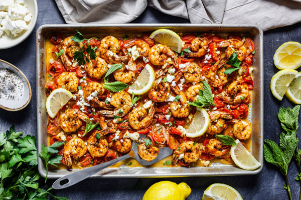 Shrimp Saganaki