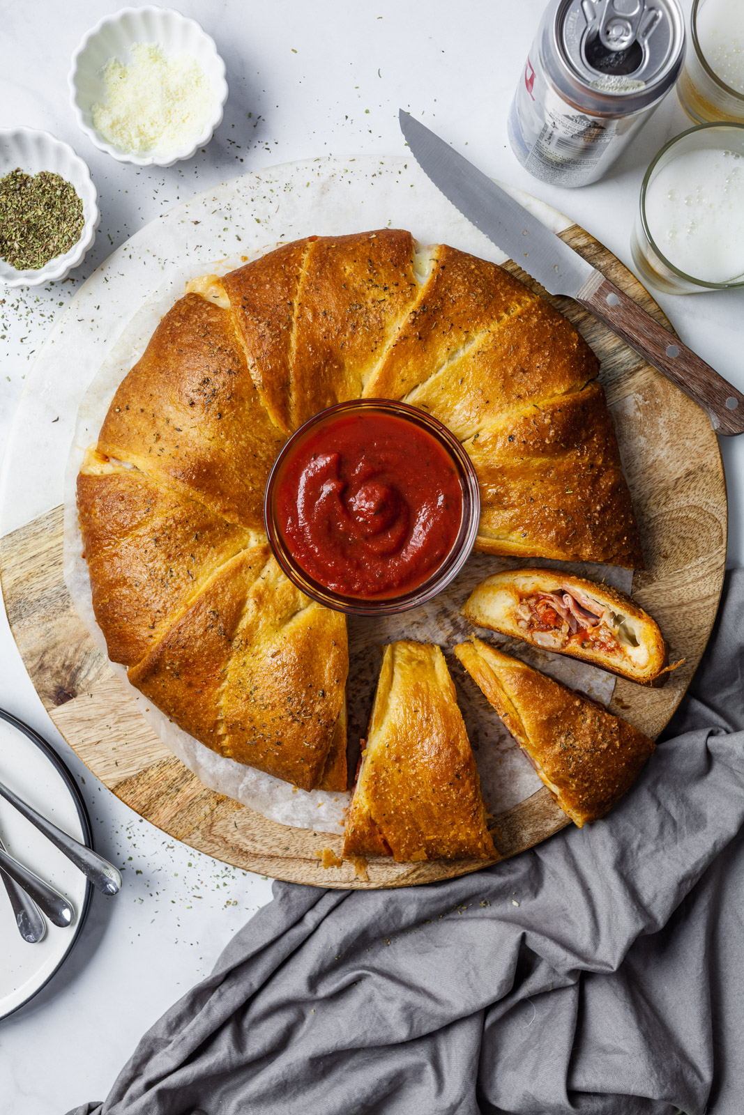 Peach Daisy Ring for Easter | The Fresh Loaf