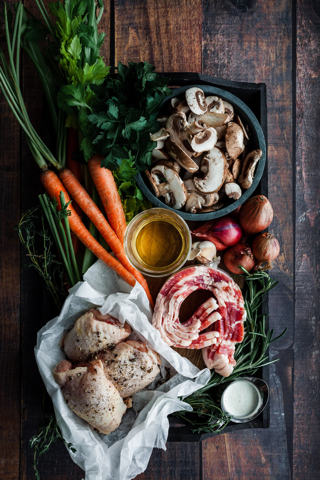 Quick One Pan Coq Au Vin Blanc