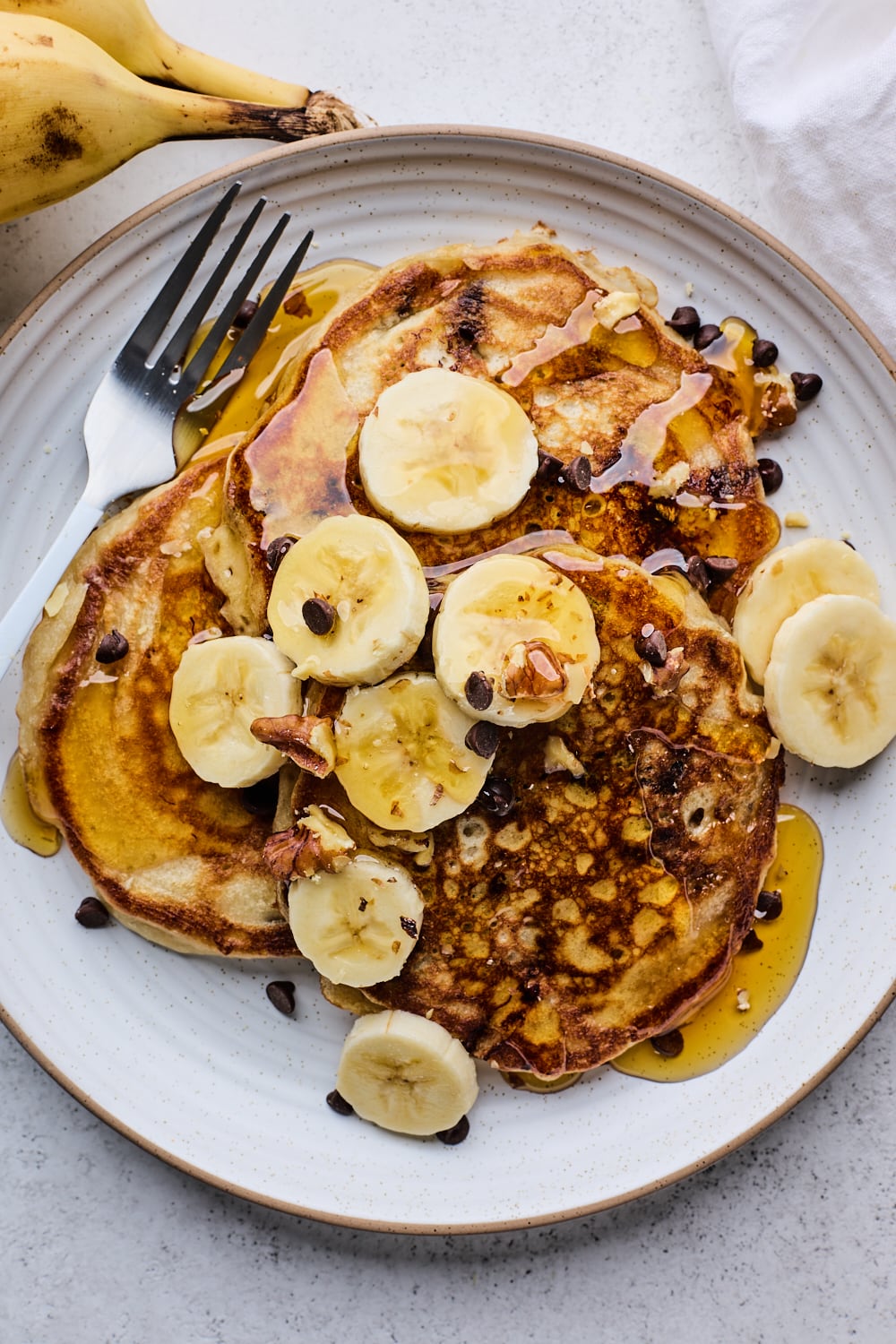 Banana Chocolate Chip Pancakes