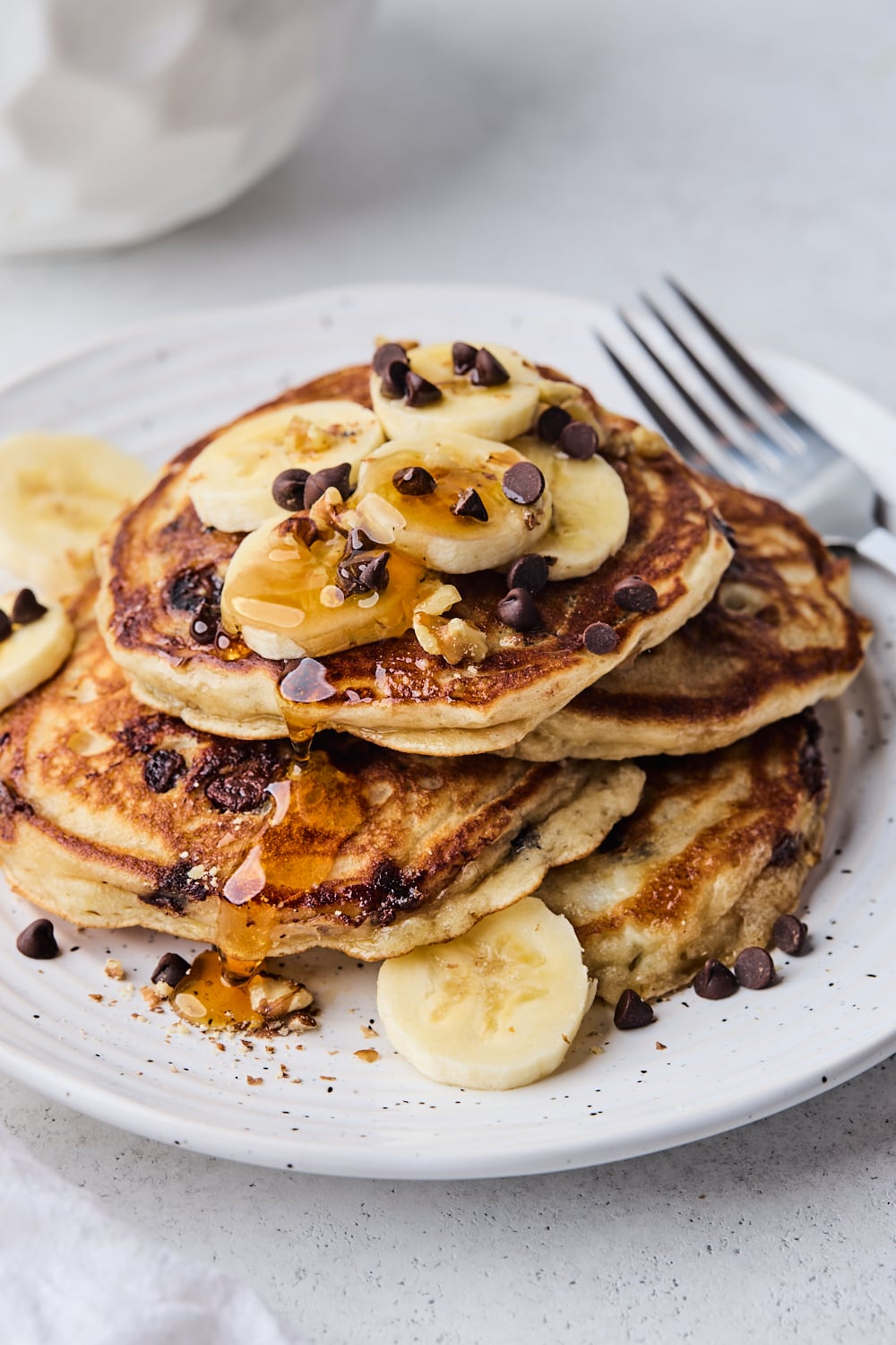 Banana Chocolate Chip Pancakes