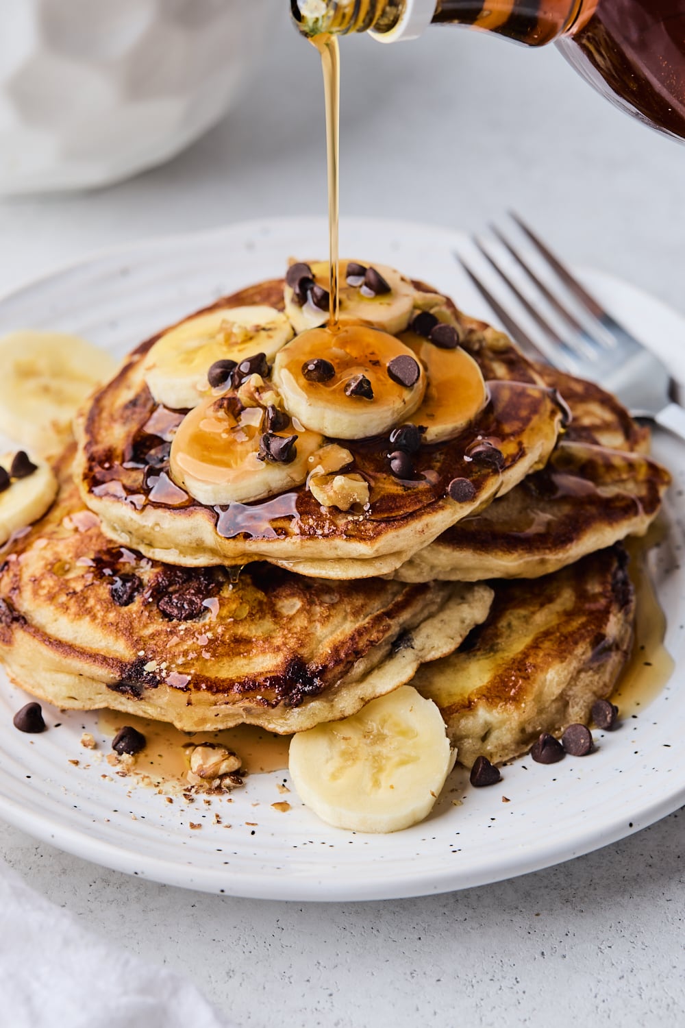 Banana Chocolate Chip Pancakes