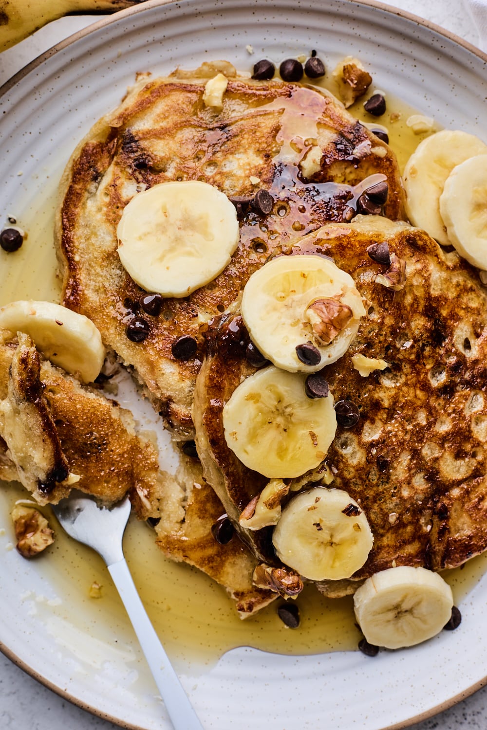 Banana Chocolate Chip Pancakes