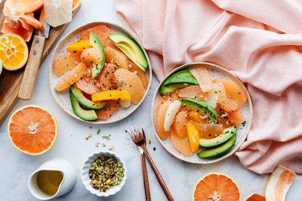 Pink Grapefruit and Avocado Salad