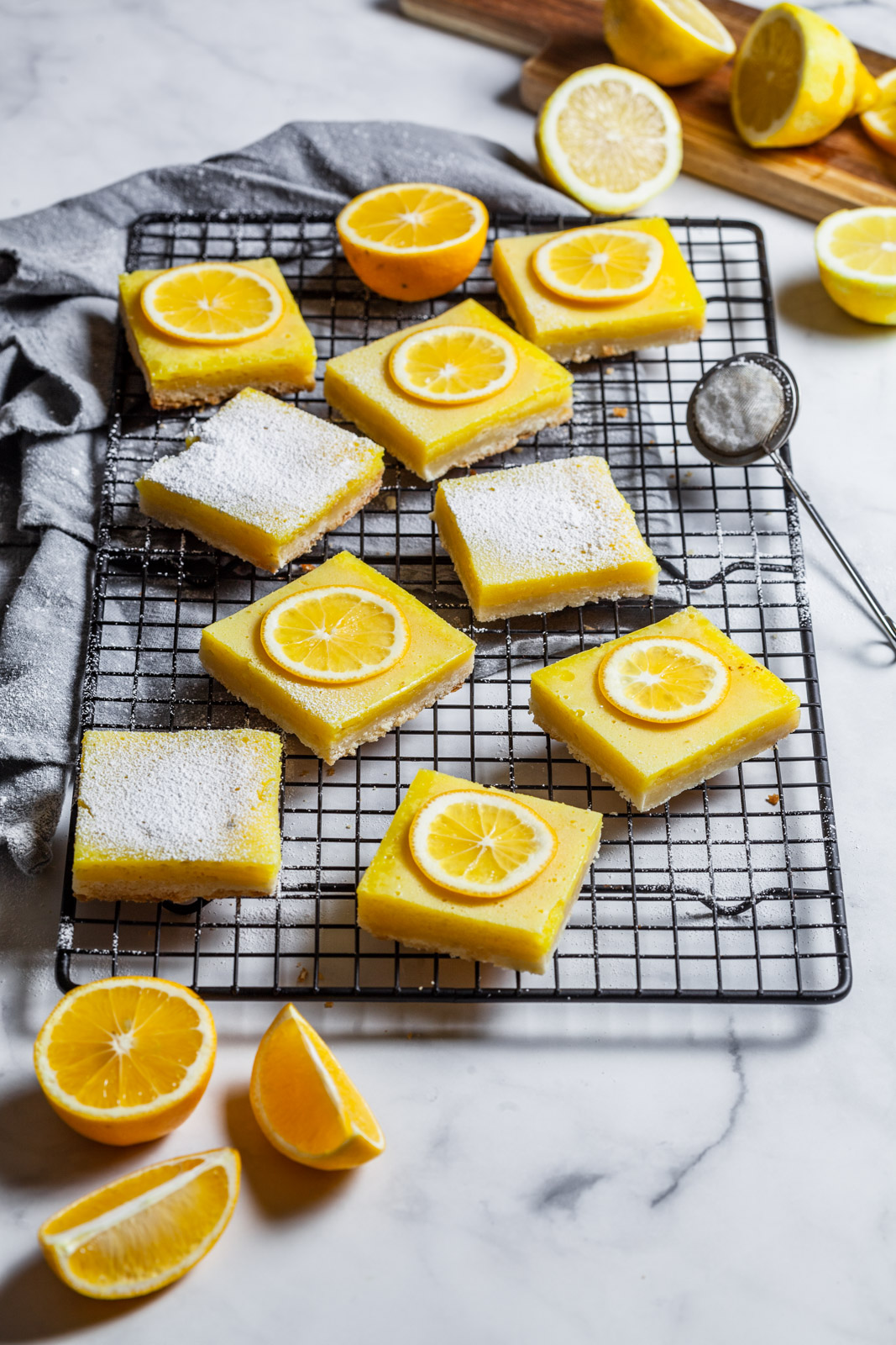 Classic Easy Meyer Lemon Bars With Shortbread Crust