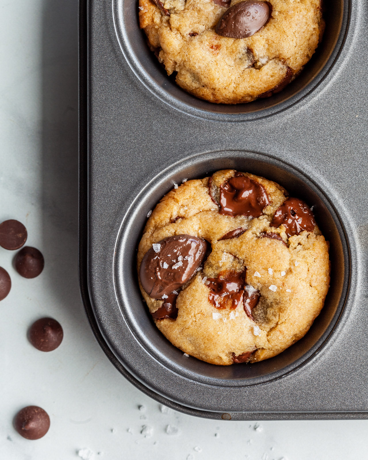 Vegan Chocolate Chip Cookie Cups