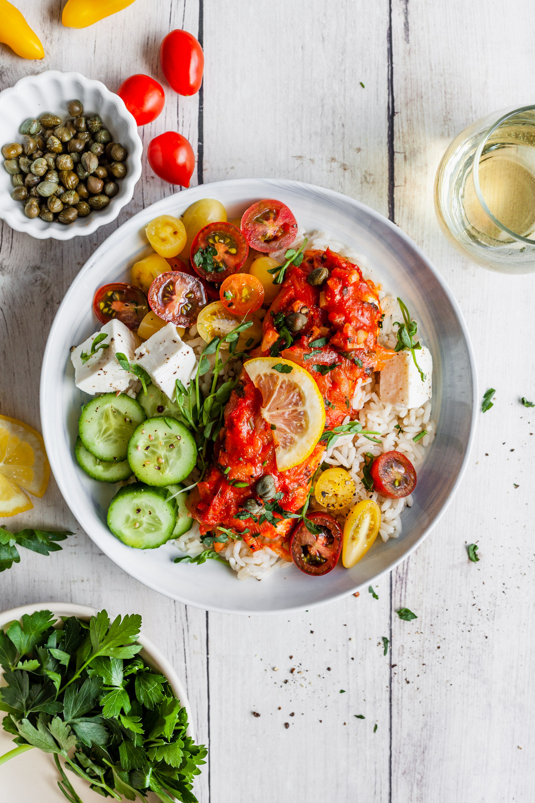 Greekstyle Baked Fish With Tomatoes and Onions (Bourdeto)