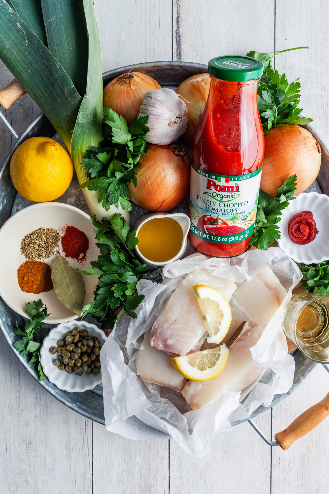 Greekstyle Baked Fish With Tomatoes and Onions (Bourdeto)