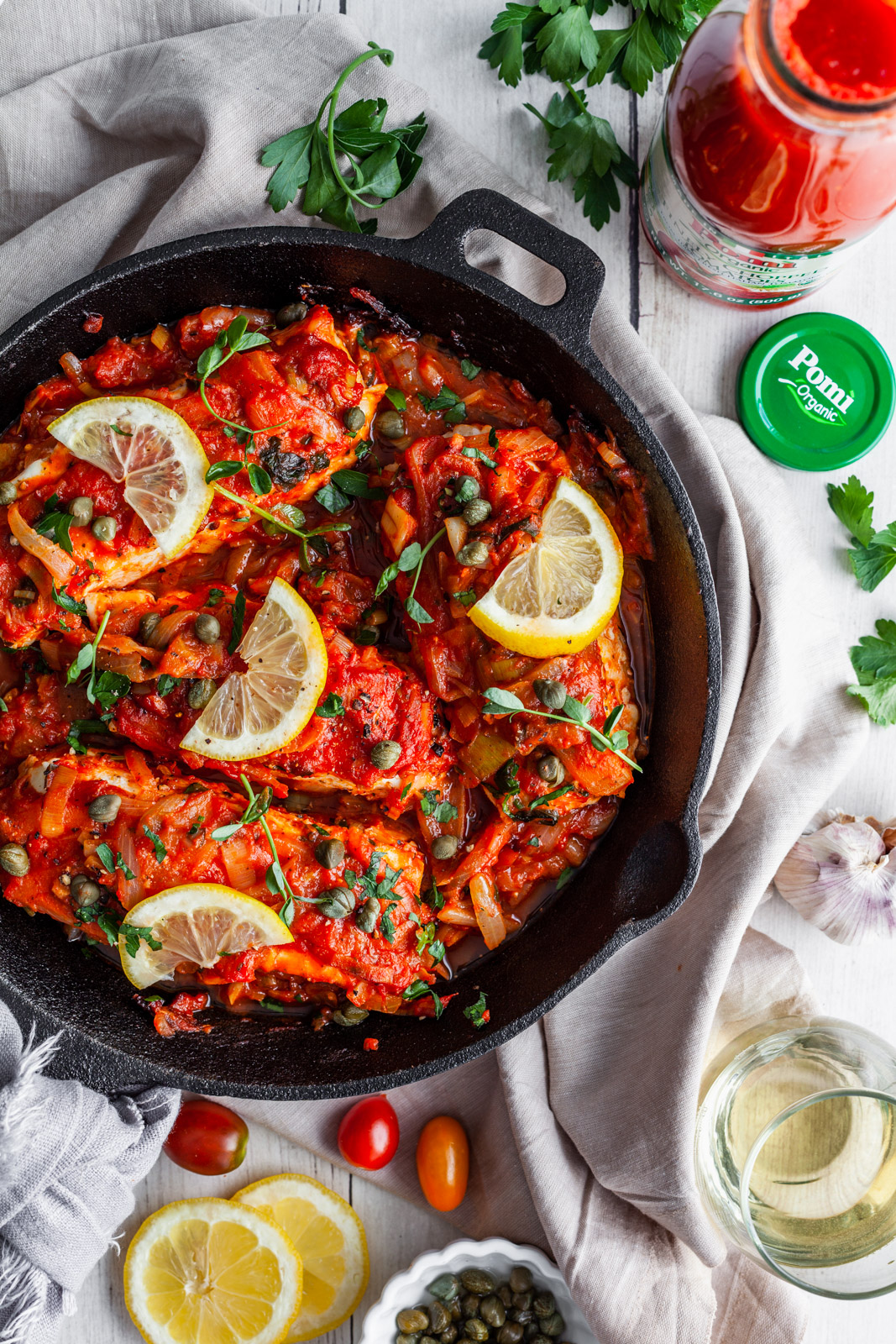 Greekstyle Baked Fish With Tomatoes and Onions (Bourdeto)