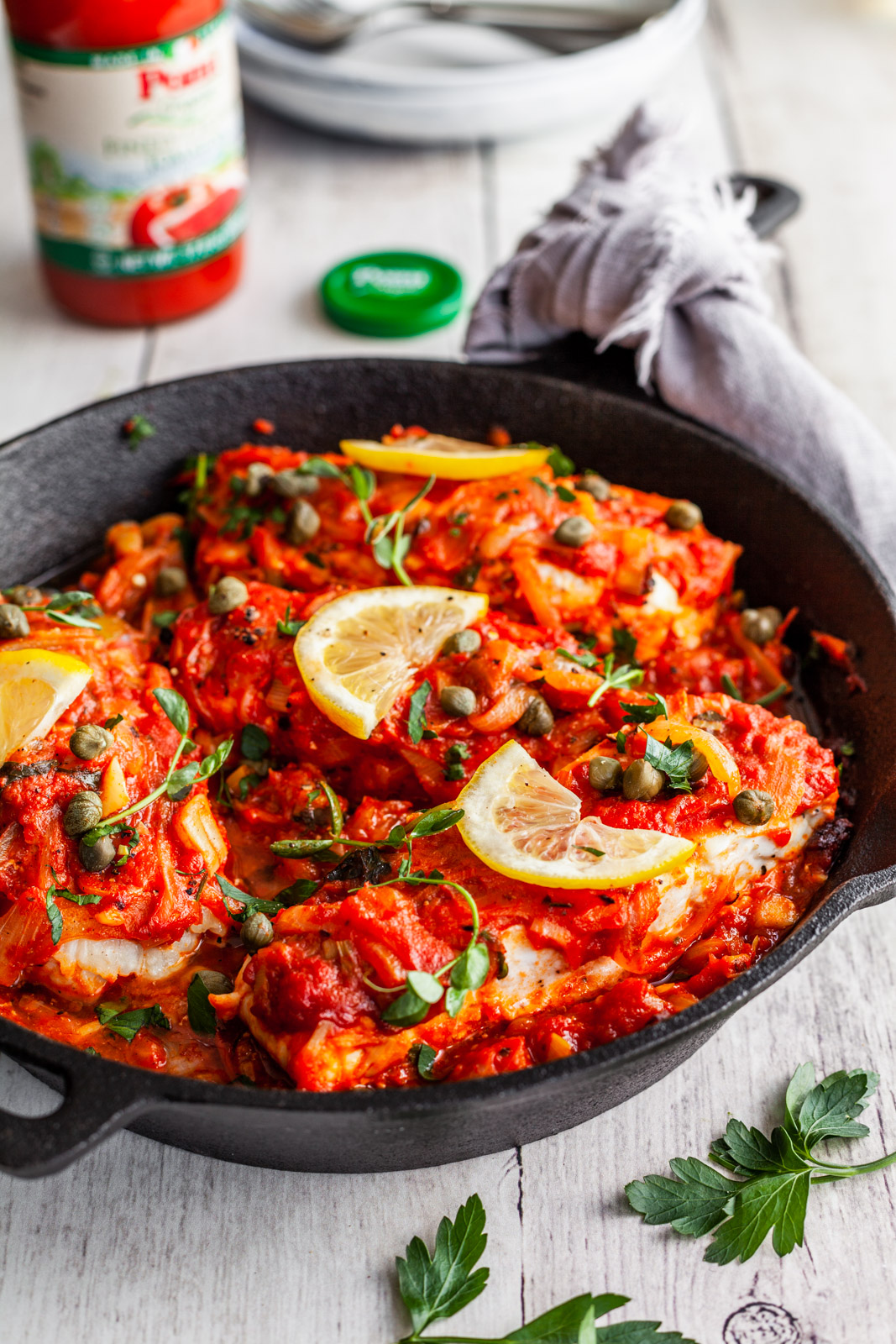 Greekstyle Baked Fish With Tomatoes and Onions (Bourdeto)