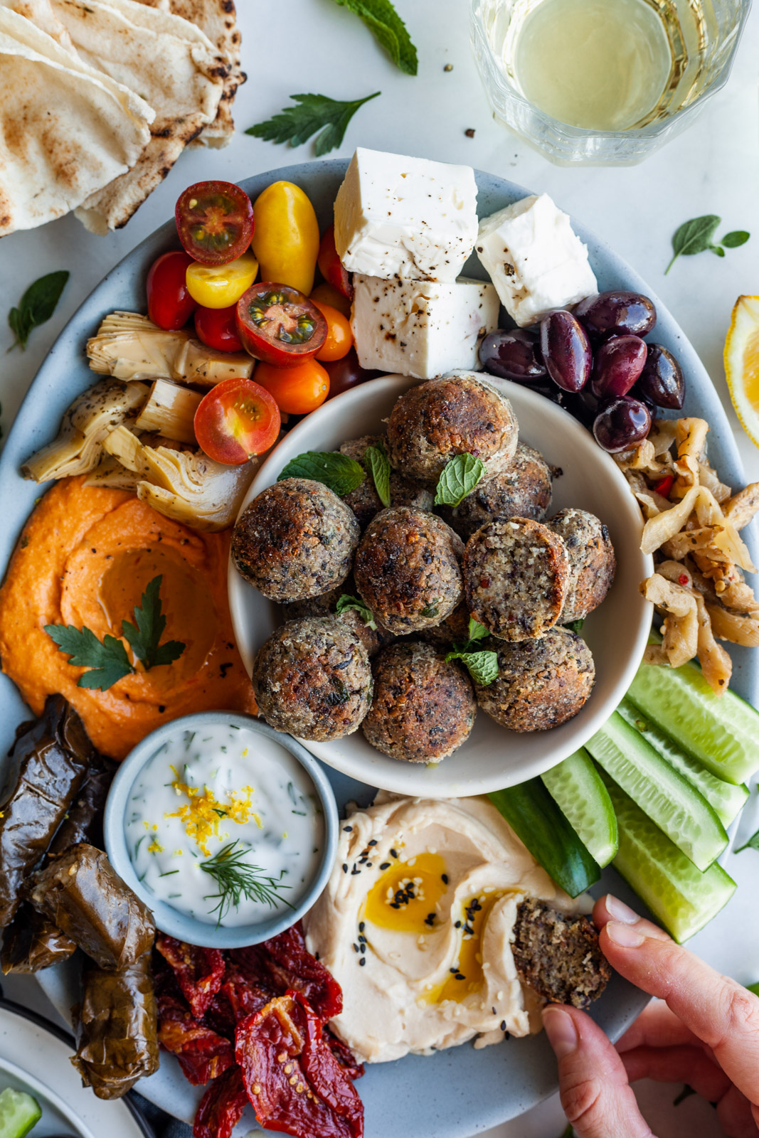 Vegan Greek Meatballs