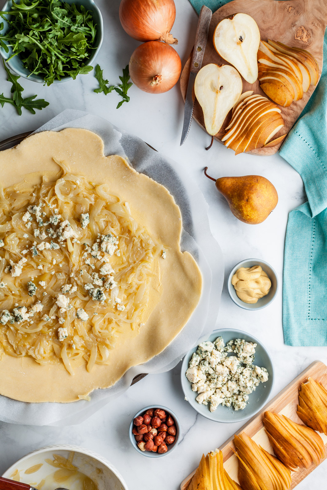 Pear and Blue Cheese Savoury Galette