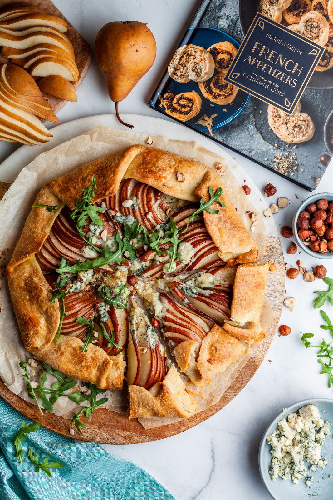 Pear and Blue Cheese Savoury Galette