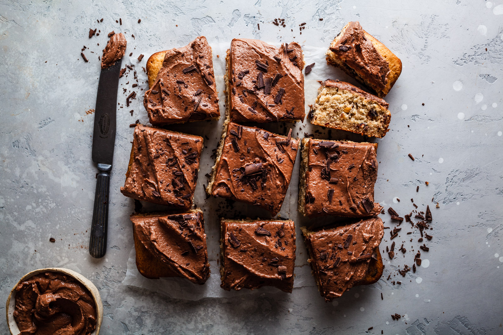 Banana Hazelnut Cake With Nutella Frosting