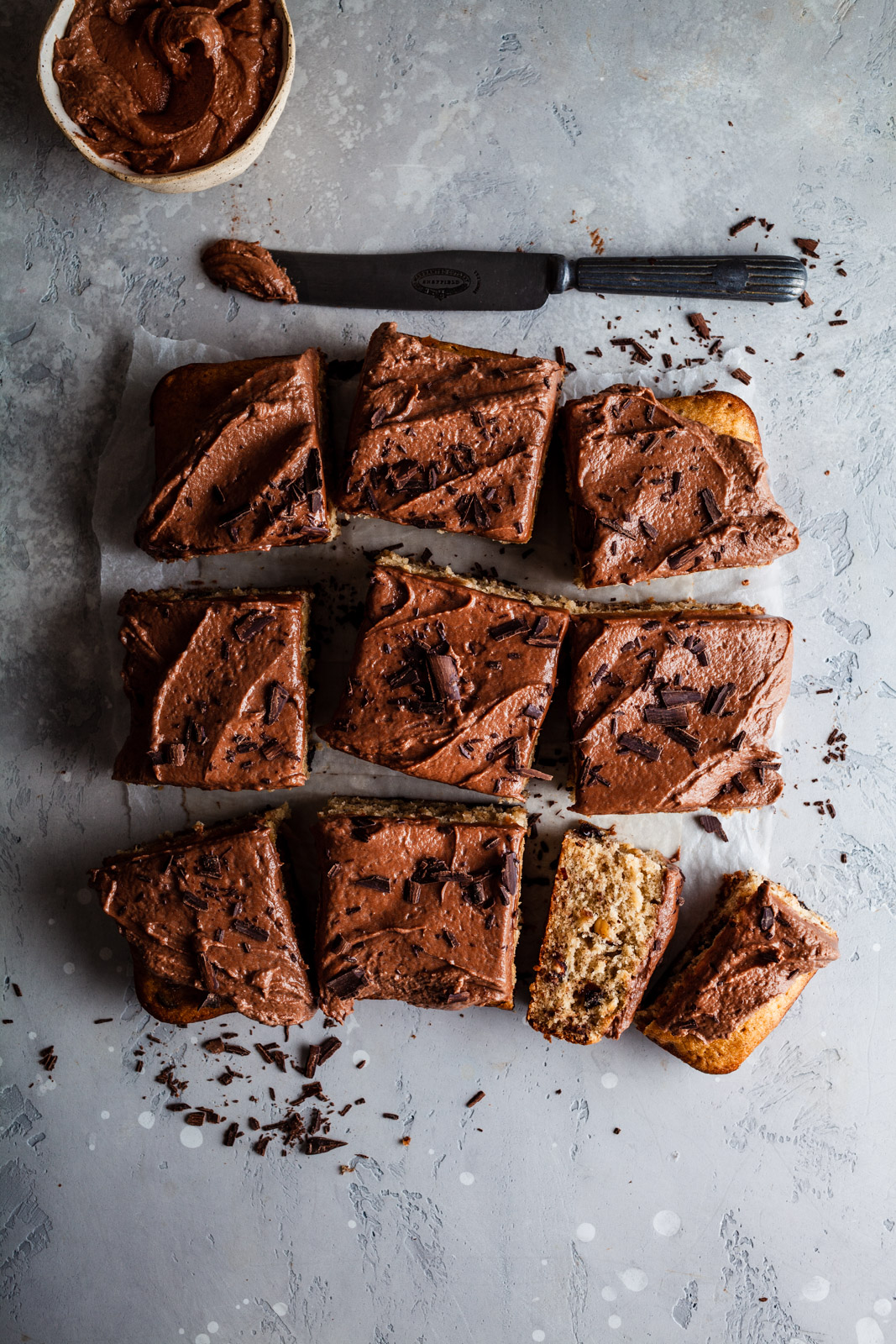 Banana Hazelnut Cake With Nutella Frosting