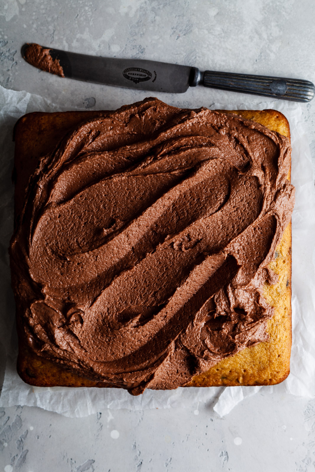 Banana Hazelnut Cake With Nutella Frosting