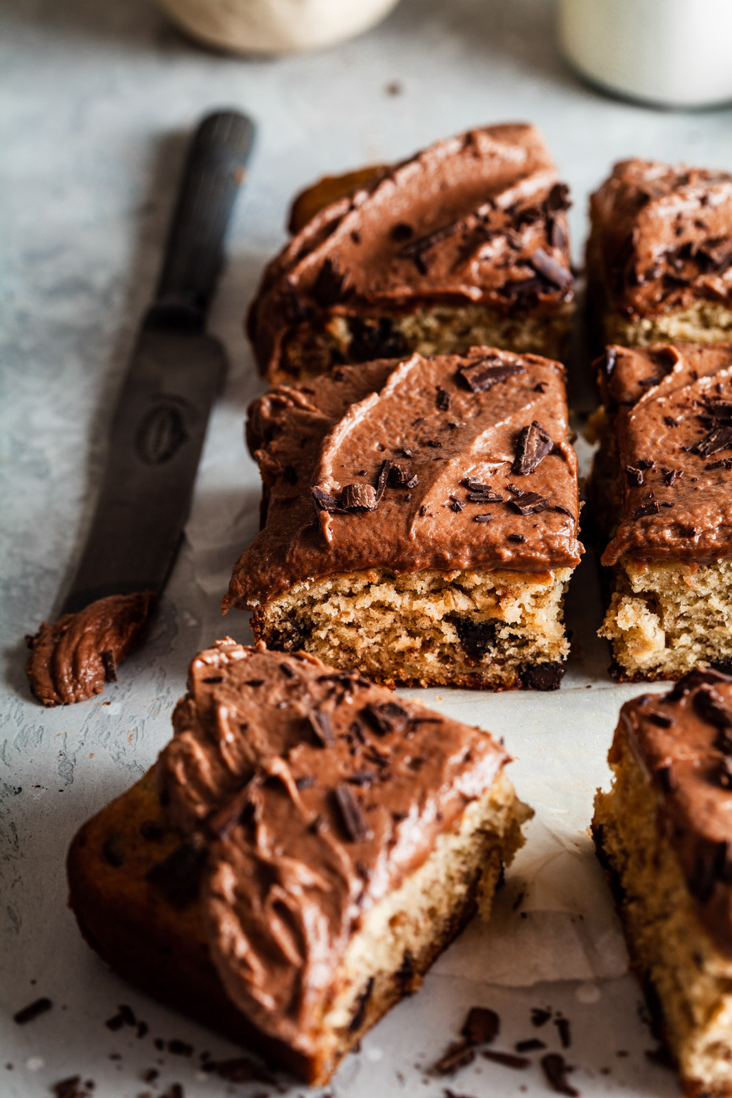 Banana Hazelnut Cake With Nutella Frosting