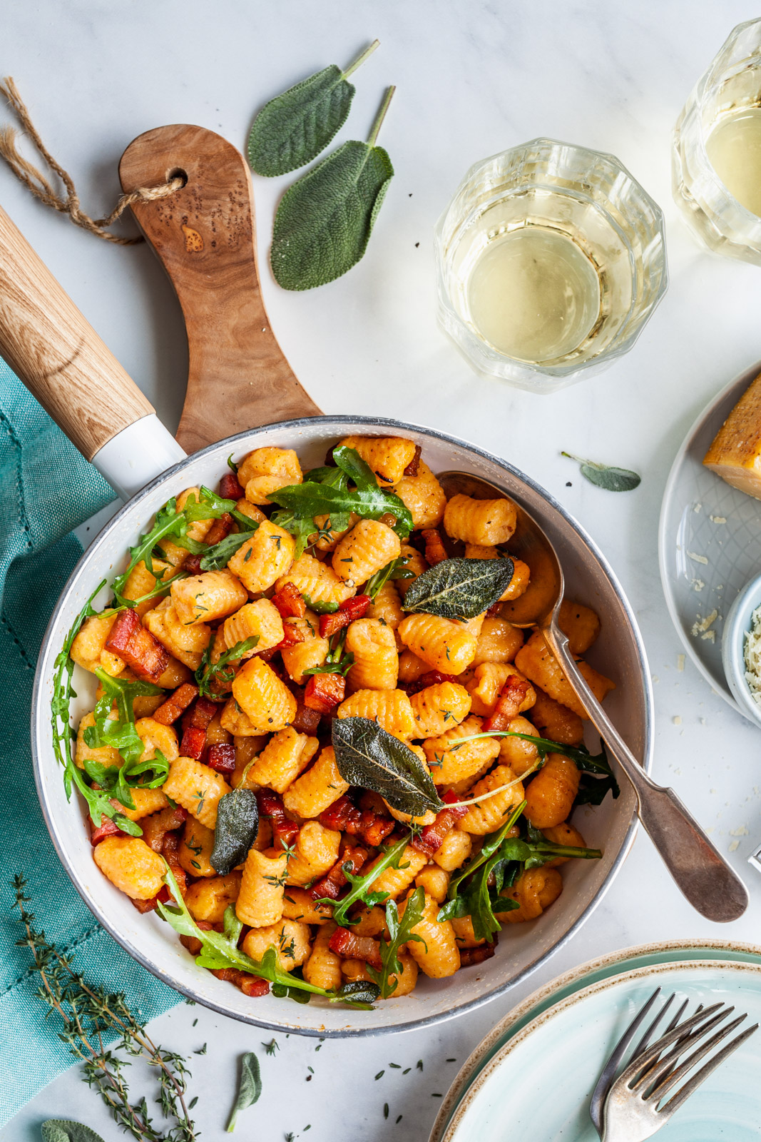 Sweet Potato Gnocchi With Sage and Thyme Brown Butter