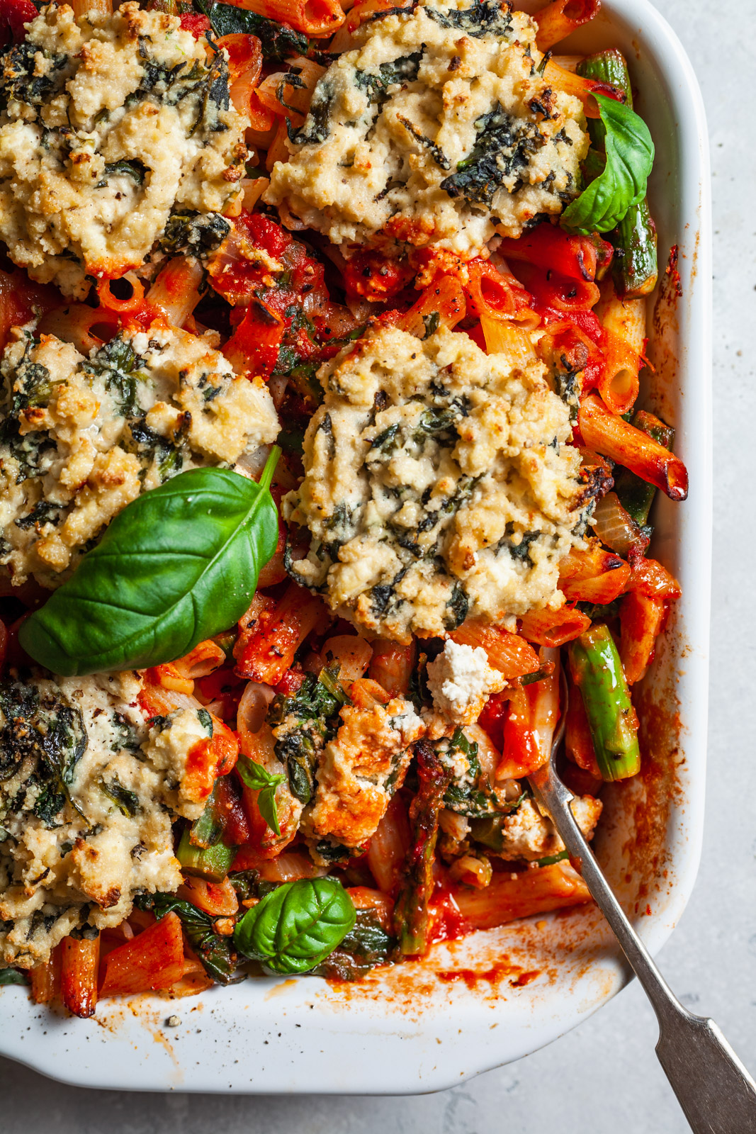 Vegan Spring Pasta Bake