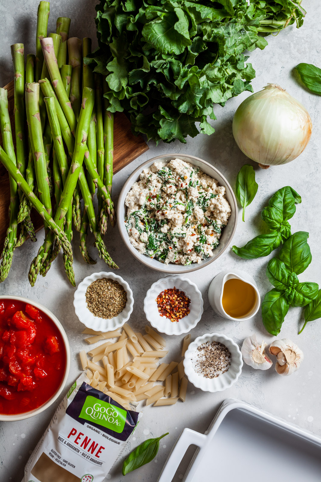 Vegan Spring Pasta Bake