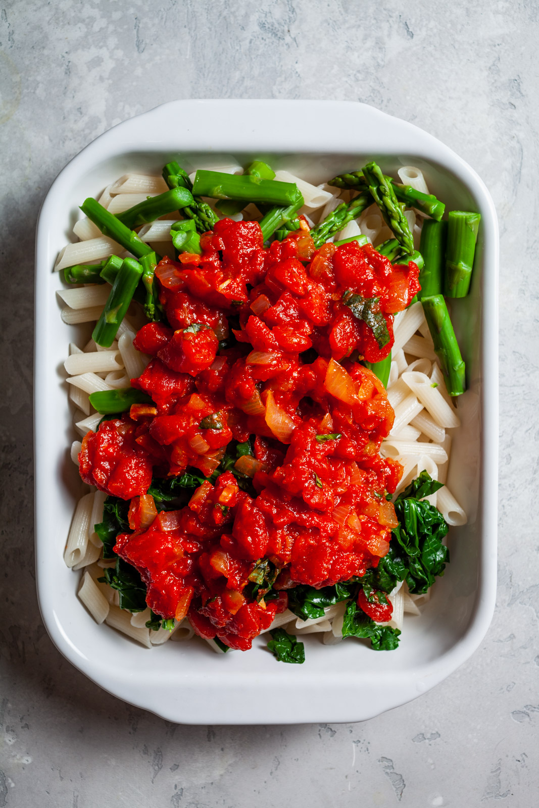 Vegan Spring Pasta Bake