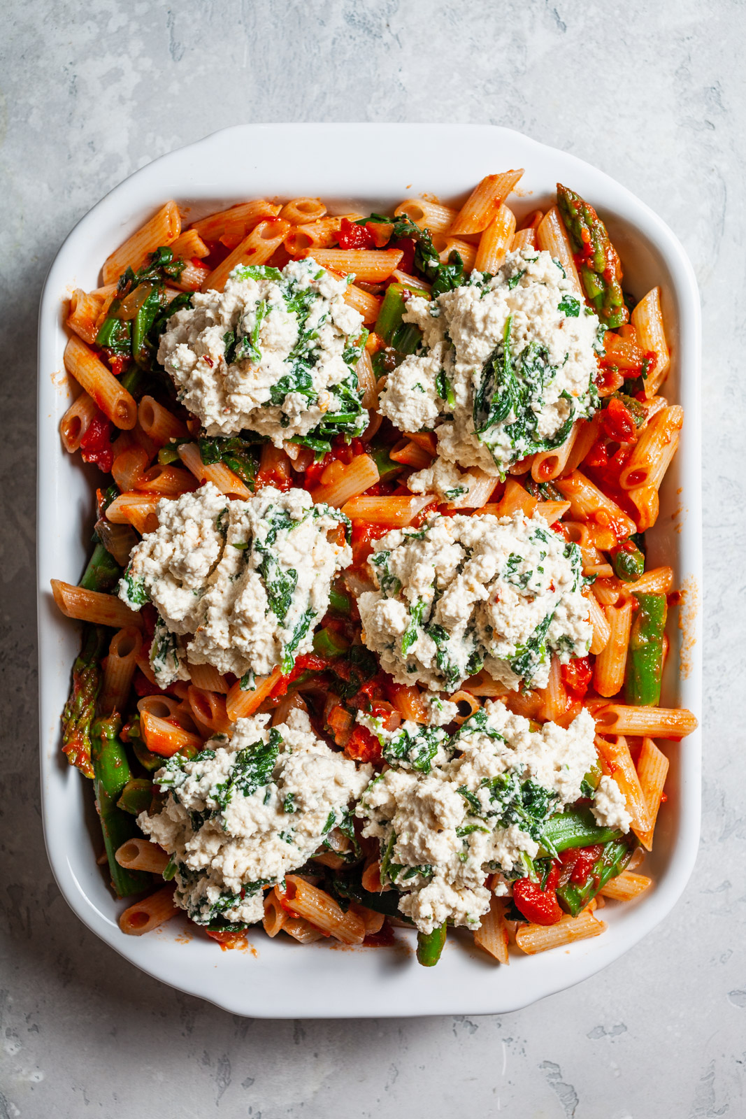 Vegan Spring Pasta Bake