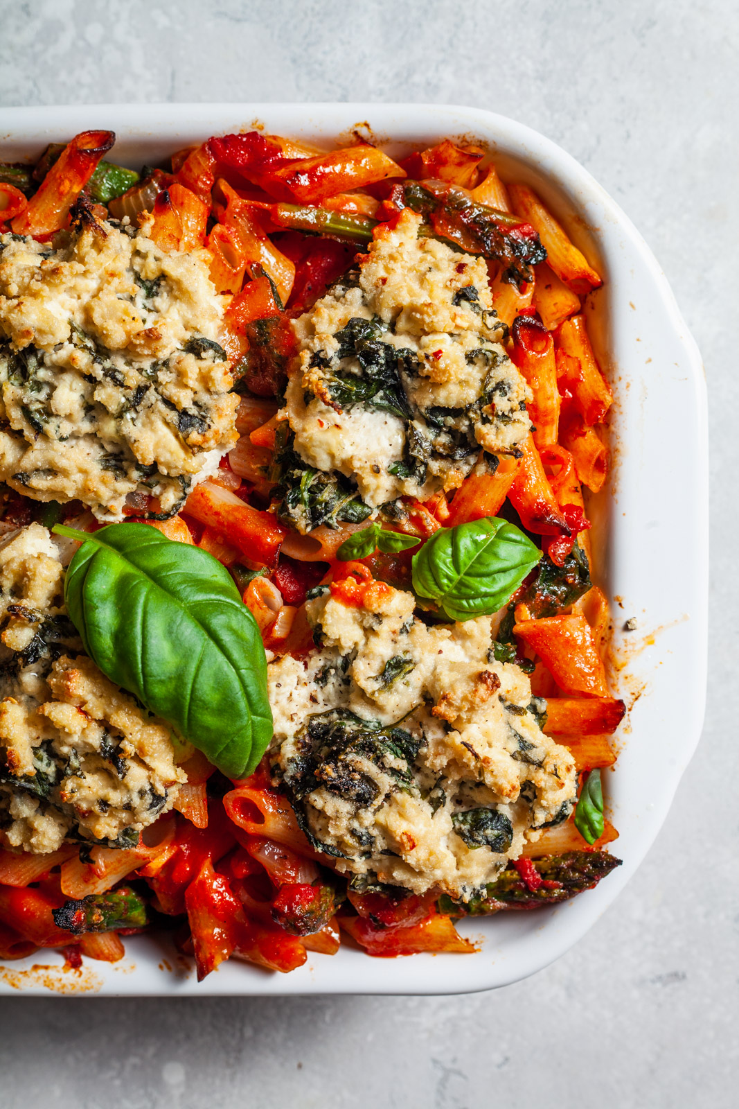 Vegan Spring Pasta Bake