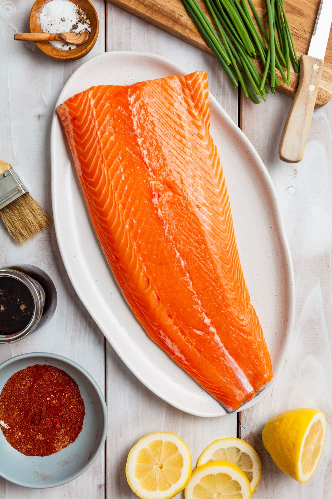 Spiced Cedar Plank Salmon With a Maple Bourbon Glaze