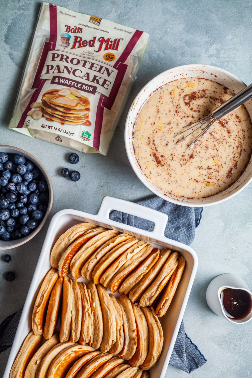 Blueberry Pancake Breakfast Casserole