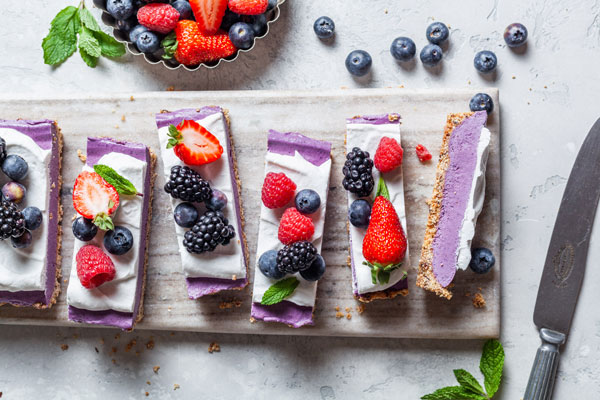 No Bake Vegan Berry Cheesecake