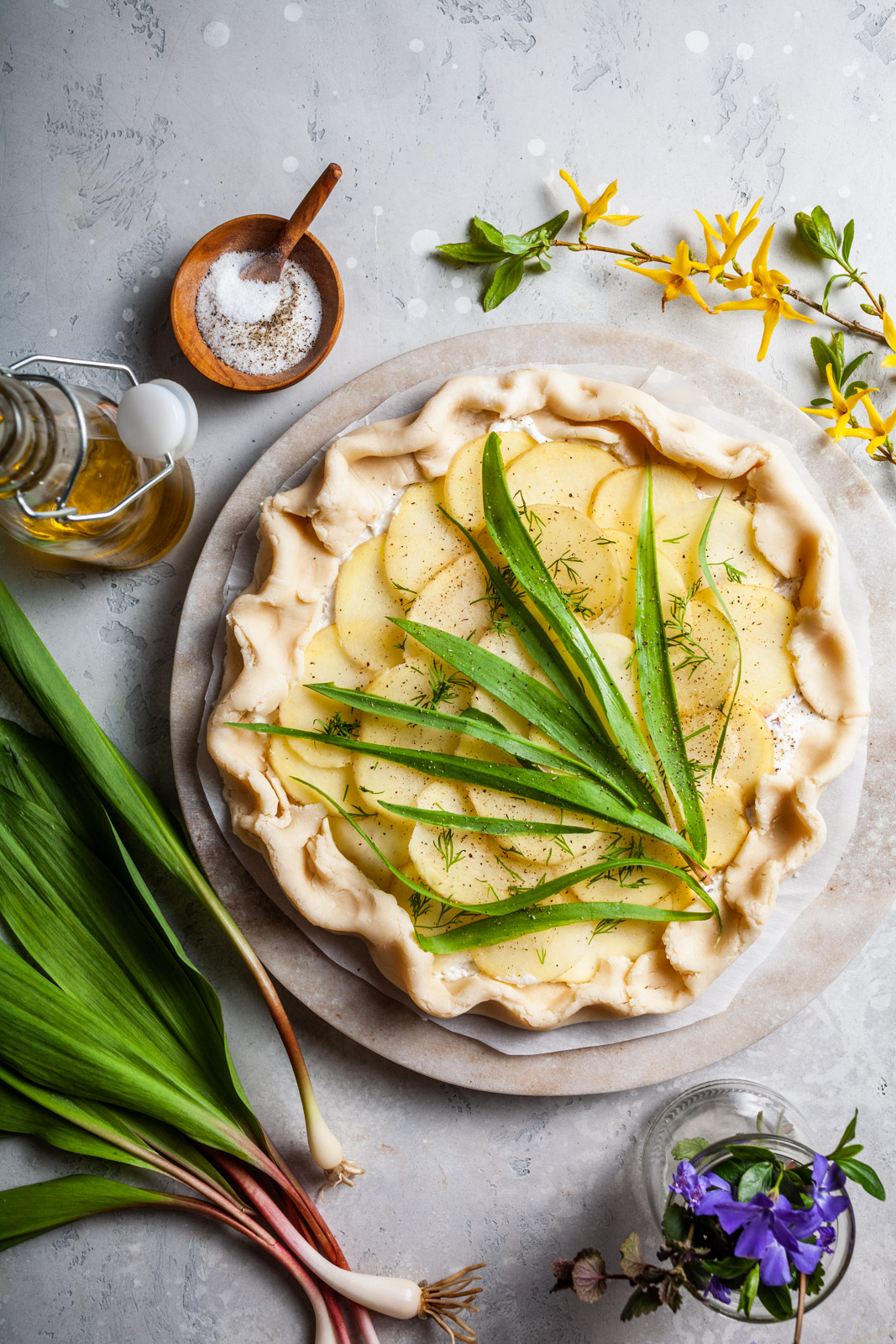 Rustic Ramp And Potato Tart