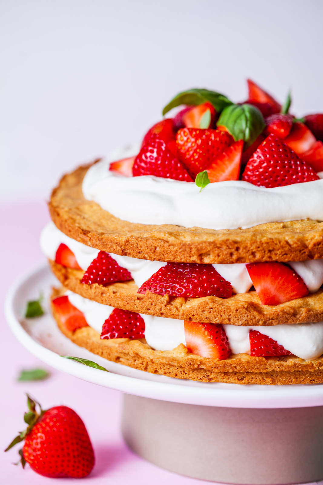 Classic Strawberry Shortcake Layered Cake