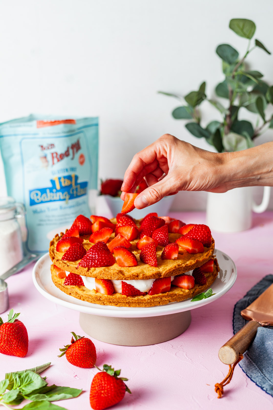 Classic Strawberry Shortcake Layered Cake