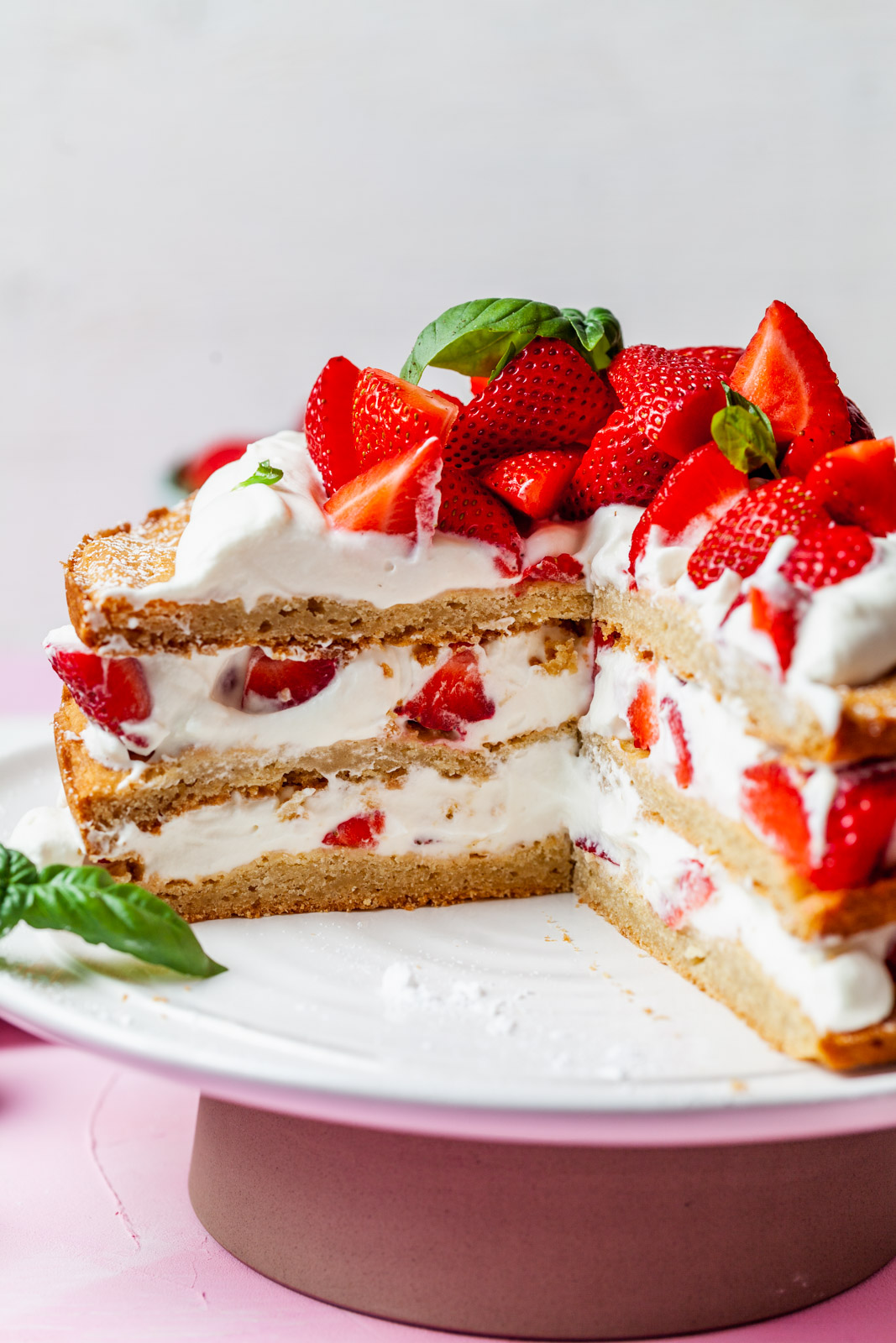 Classic Strawberry Shortcake Layered Cake