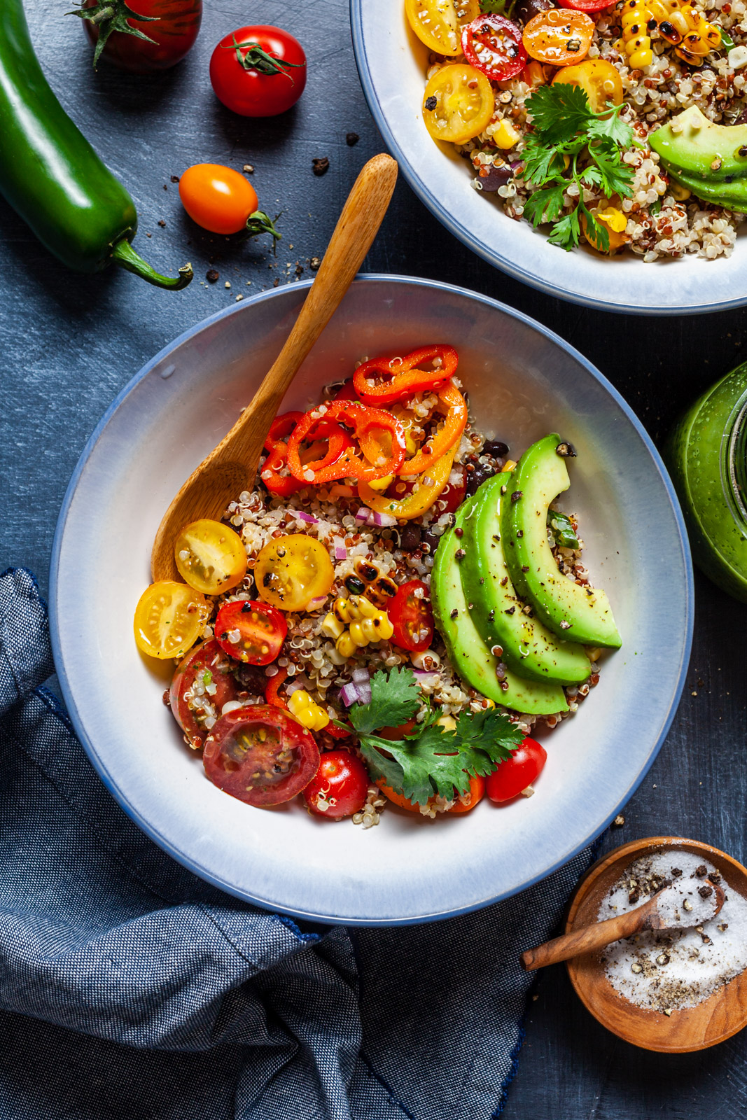 Corn and Quinoa Salad With a Cilantro Jalapeño Lime Dressing