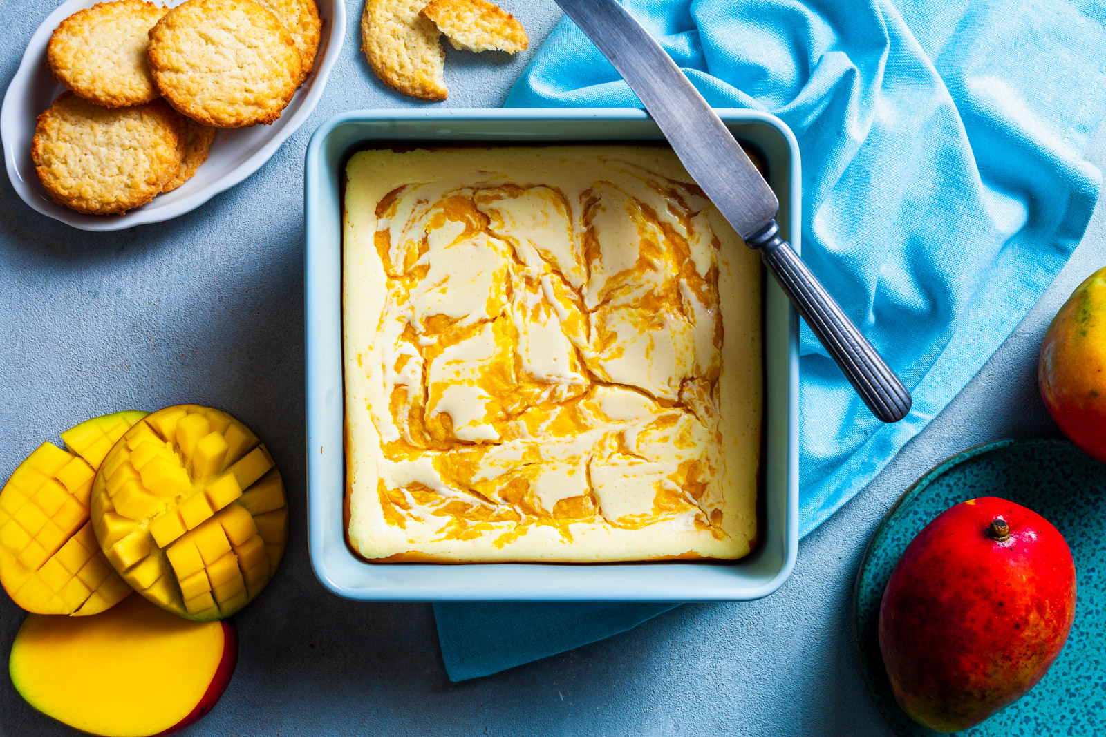 Mango Cheesecake Bars