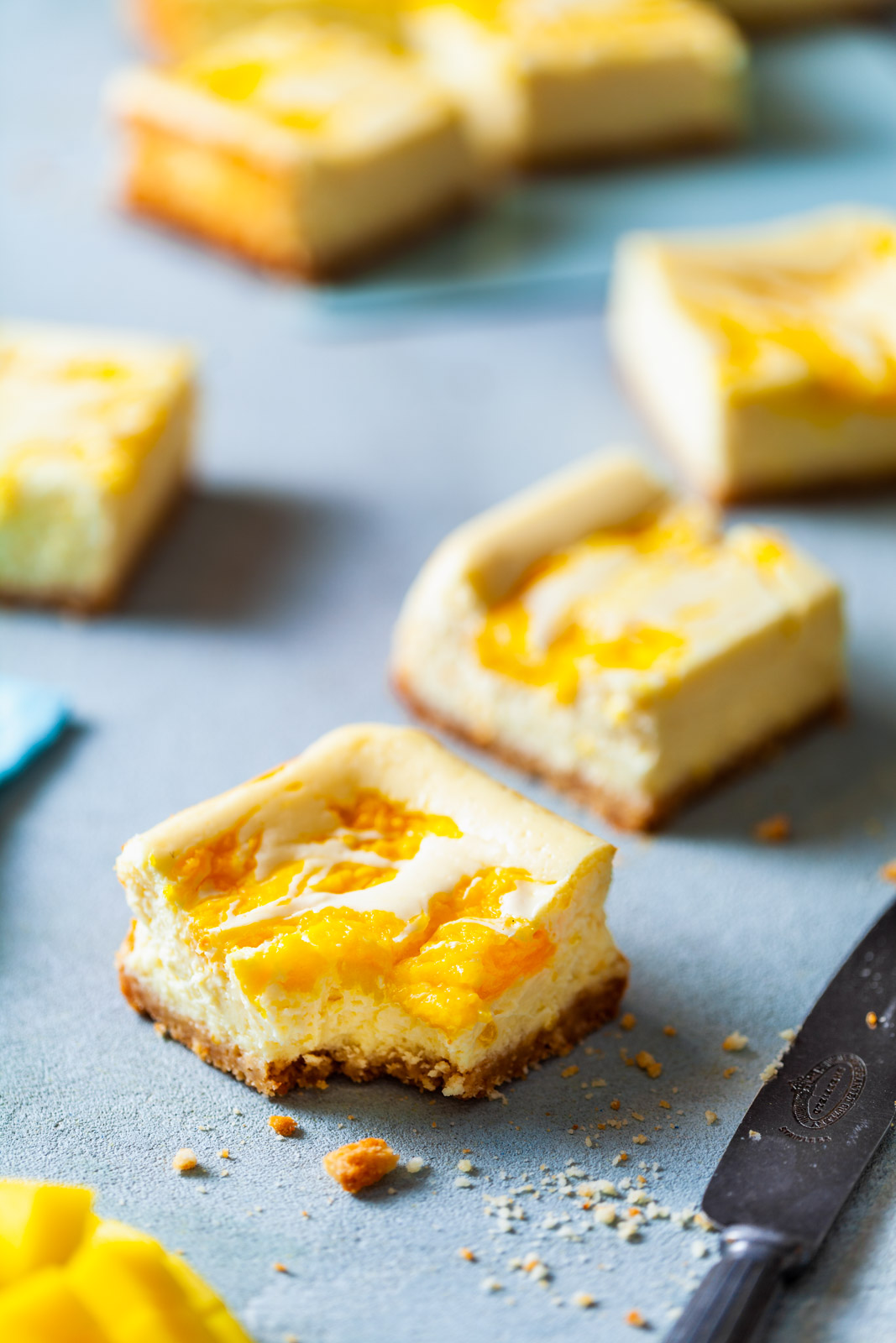 Mango Cheesecake Bars