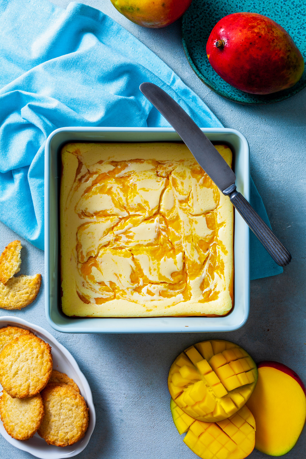 Mango Cheesecake Bars