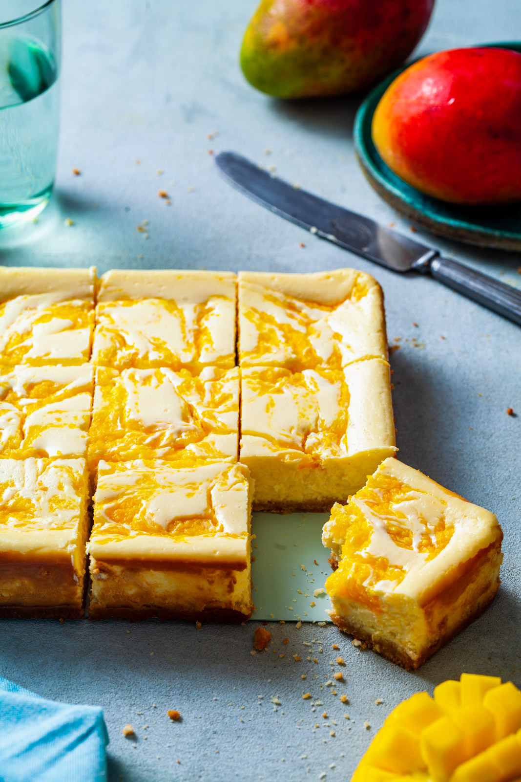 Mango Cheesecake Bars