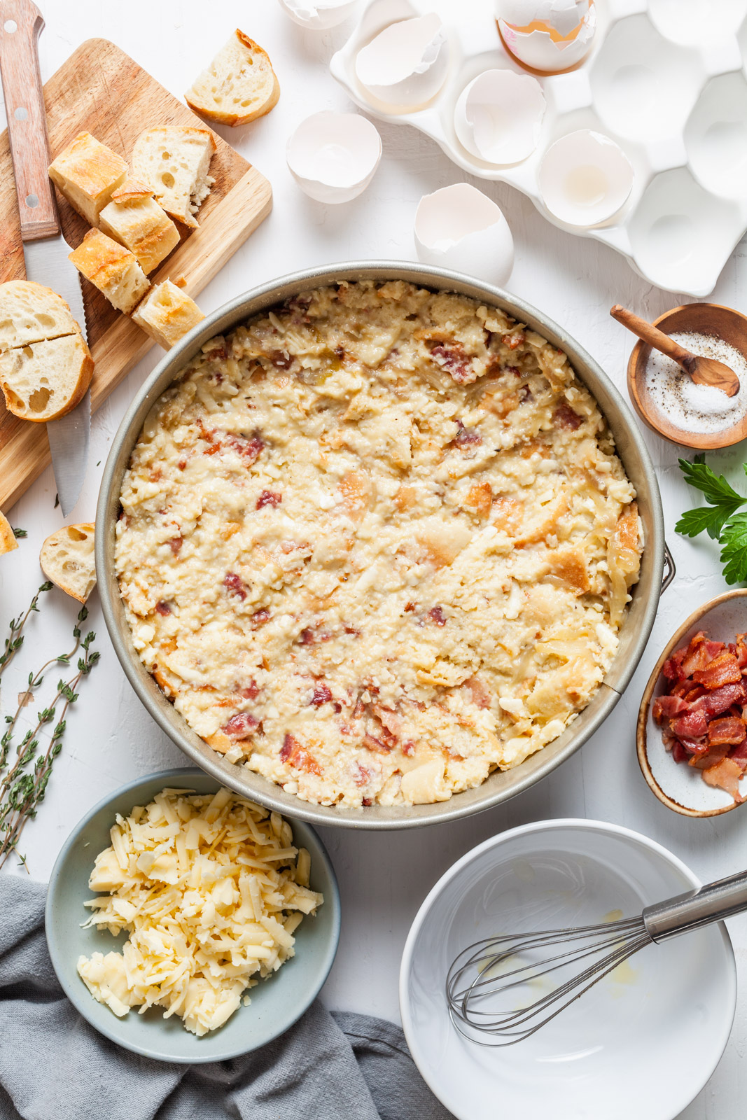 Savoury Baked French Toast